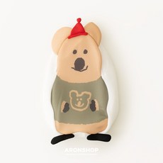 ARONSHOP Dinotaeng 韓國文創矮袋鼠造型, 1個, 洗衣袋-Hatty款