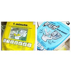 화에 푸시시티지1매-뻥뚜러시트지/화장실막힘뚜러펑, 1개