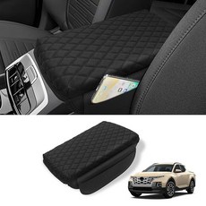 Rilsen 맞춤형 센터 콘솔 커버 기아 스포티지(NQ5) 2023-2026 팔걸이 액세서리 PU 가죽 시트 박스 프로텍터 포켓 보관 가방 포함101700