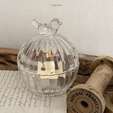 미니 버드 유리보석함 원형 악세사리 주얼리 정리 보관함 세트, 2개, 스트라이프 유리함