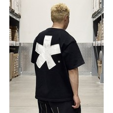 DENAGE 아스테리스크 패치 빅로고 오버핏 반팔 0380 278988