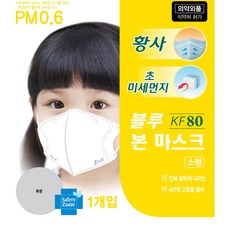 블루인더스 블루본 KF80 소형 마스크 90매, 1개입, 90개, 화이트