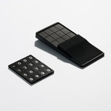 메이튼 차량용 대쉬보드 안심번호 노드N 주차번호판, 1개, 블랙