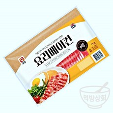 먹방상회 냉동 요리베이컨 1킬로그램 바삭한 요리용 베이컨 x2EA