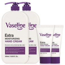 바세린 핸드크림 500ml 2개+60ml 2개 세트, 2개, 560g