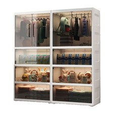 옷장 아이옷장 아이방 옷정리 수납장 초등학생 A. 1 A. 70면 와이드단층옷장 그레이, D. 폭 70cm 단일옷장3단 접이식 트렁크