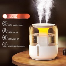 미니 가정용 이중분사 저소음 대용량 공기정화, 심플화이트 플래그십 듀얼분무 조용한, 기본 색상