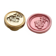 초대장 봉인 스탬프 도장 문양 황동 2.5cm 1개 C, No.17