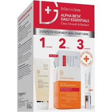 Dr Dennis Gross 닥터 데니스 그로스 알파베타 3-스텝 키트엑스트라 스트렝스 데일리 필링제 30회분, 1개
