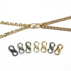 가방 엔틱 메탈 체인 쇼트너 고리 길이 조절 버클 DIY