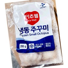 이츠웰 주꾸미 홀 6미 200g 냉동 해산물 볶음, 1개