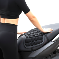 카라몰리 오토바이 방석 쿠션 쿨시트 안장, 1개, 블랙