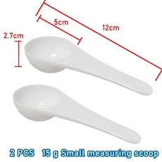 계량스푼 2 PCS 측정 숟가락 흰색 약물 농약 안전 정확한 1 숟가락은 1g 분말 기타 0.1g 0.25g 0.5g, [18] 15g