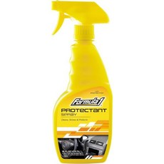 포뮬러 1 인테리어 디테일링 프로텍턴트 스프레이 차량 내부 클리너 UV 차단제 비기름진 포뮬러 비닐 고무 플라스틱 대시보드용 안전 16온스, 16 온스