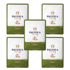 퍼시피카튜나 황다랑어 엑스트라버진 올리브유 참치 파우치 90g, 5개