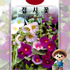 KS종묘 접시꽃 150립 접시꽃 혼합 꽃씨 씨앗 종자, 1개