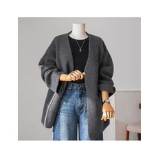정품발송 안나앤플러스 엘렌느 울 니트 가디건 가디건DZR52 빅사이즈 372075