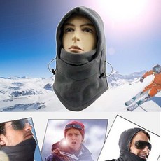 후드넥워머 방한모 군밤장수모자 겨울 마스크 자전거, 네이비