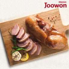 주원산오리 와인숙성 훈제 통오리 바베큐 캠핑용 1kg, 1개