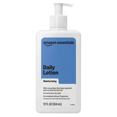 아마존 에센셜 데일리 모이스처라이징 로션 (얼굴 및 바디용 무향 세라마이드 함유 355ml 1개입), 12 Fl Oz (Pack of 1), 12 Fl Oz (Pack of 1)