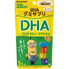 UHA 맛각당 구미 서플리 키즈(KIDS) DHA 귤 레몬 맛 어소트 스탠드 파우치 20일분 100알