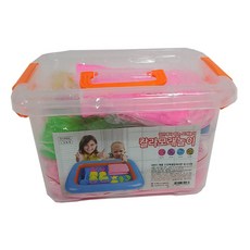 칼라 모래놀이 세트, 핑크, 1kg, 1개