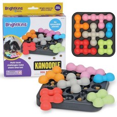 Brightkins 브라이트킨스 카누들 강아지 에디션 스몰 - 인터랙티브 퍼즐 장난감 환경 풍부화 슬로우 피더 훈련 도구 116566