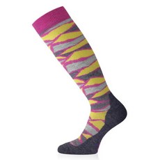 LASTING 美麗諾羊毛加厚保暖滑雪襪，冬季戶外運動專業襪款，舒適透氣排汗, 1個, 粉紅