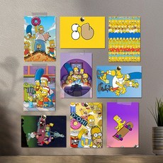 심슨 인테리어 엽서 30장세트 애니 감성 카페 미니, 1