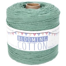 털실나라 미니콘 블루밍 코튼 18합 코마면사 뜨개실 350g, 37 인디민트, 1개