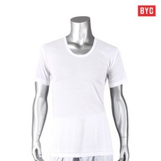 BYC 순면 백색 반팔런닝 194598