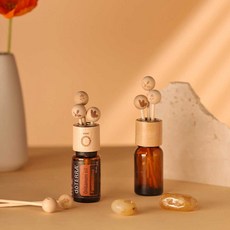 우드볼 리드스틱 도테라 로고 원목 2가지 타입 에센셜오일 DIY, 3구(작은 우드볼), 1개