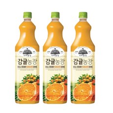 웅진 가야농장 감귤주스, 1.5L, 3개
