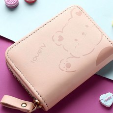 2024新款日韓可愛卡通卡包女小巧迷你多卡位卡套學生拉鍊零錢包潮