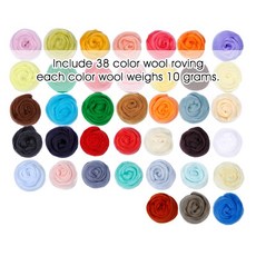 TLKKUE Felting 도구 수제 펠트 바늘 세트 장난감을위한 바늘 Felting 키트 양모 팩 양모 로빙 패브릭 재료 만들기, 유형 2, 1개