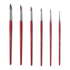 화홍 수채화붓 771 14호 미술 그림용, 둥근붓