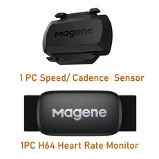 Magene H64 심박수 모니터 무버 가슴 스트랩이 있는 Bluetooth ANT 센서 컴퓨터 자전거 Wahoo Garmin BT Sp, 05 S3 and H64 Sensor, 1개