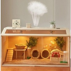 아크릴 도마뱀 사육장 파충류 투명 케이지 애완 소라게 60 x 30x30 디럭스 모델, 1개, 60 x 40x40 단일 케이지