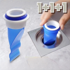 이프리스 화장실 욕실 냄새차단 실리콘 하수구 트랩, 블루, 3개