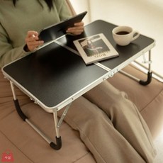 사심몰 접이식 테이블 좌식용책상, 블랙