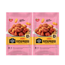 동원 퀴진 인싸이드 치킨앤떡강정, 2개, 500g