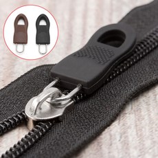5p/10p 간편 교체 지퍼 손잡이 셀프 수선 만능 지퍼고리 자크 슬라이더 부자재, 5개, 검정-소