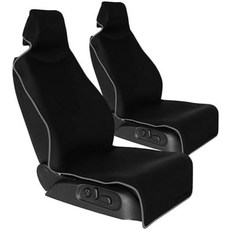 [K-One'smile] 시트 커버 그레이 2장 자동차용 앞좌석 시트 커버 앞치마 타입