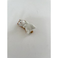 東昇瓷器餐具 灰色柴犬造型筷架, 1個, 橘色
