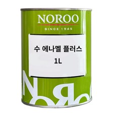 노루페인트 수 에나멜 플러스 유광 철재 목재 다용도 유성페인트, 백색, 1L, 1개