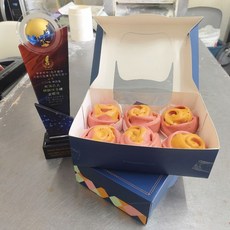 養生紅麴玫瑰花饅頭, 1個, 2入