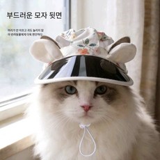 Lavitree강아지 고양이 귀여운 자외선 차단 썬캡, 1개, A