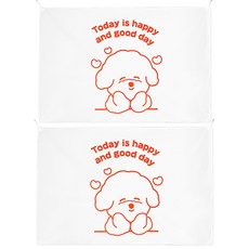 패브릭 포스터, 굿데이 비숑+굿데이 비숑, 2개