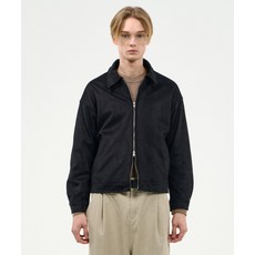 [블랙모먼트] 페이크 스웨이드 집업 자켓 [블랙]