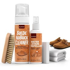 스웨이드 및 누벅 신발 클리너 키트 5n1 세척 보호 스프레이 브러시 지우개 포함 천 안전하게 세척 복원 신발 부츠 어그 버켄스탁 재킷 가방 자동차 시트, 스웨이드 및 누벅 신발 클리너 키트, 5n1 세척 보호